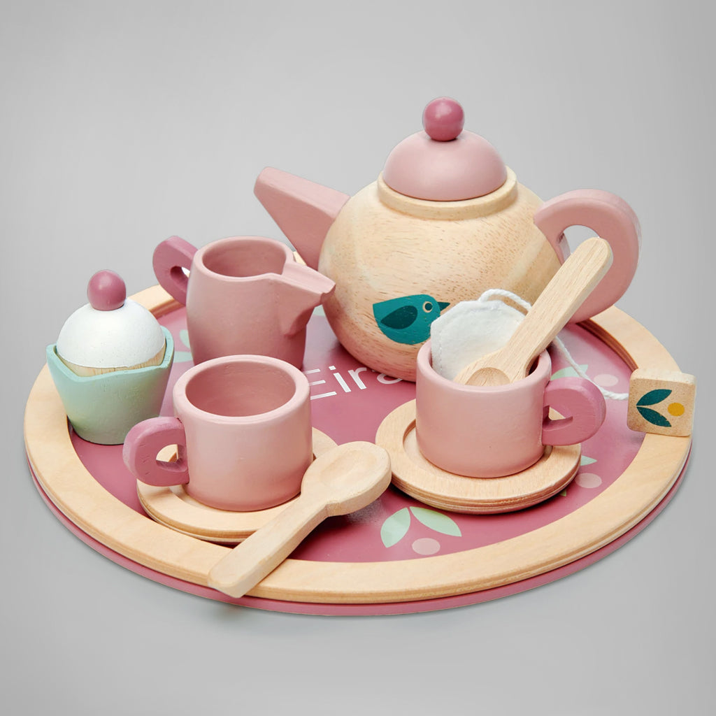 Personalised Birdie Afternoon Tea Set Wooden Toys Babyblooms