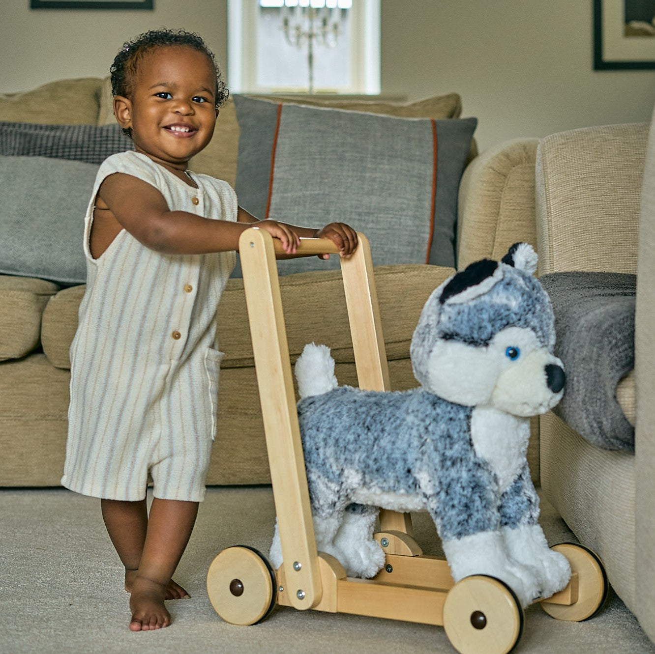 Mishka Dog Baby Walker Animal Toys Babyblooms