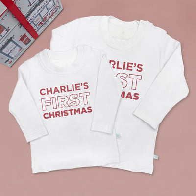 My First Christmas T-Shirt – Personalised