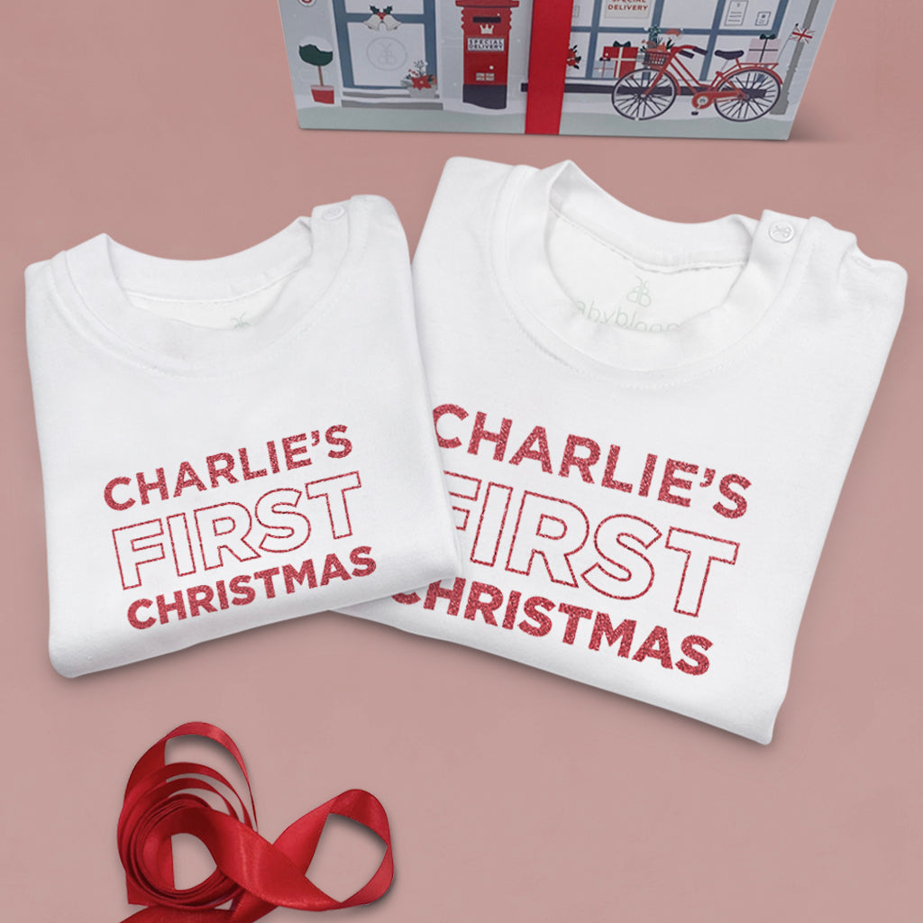 My First Christmas T-Shirt – Personalised