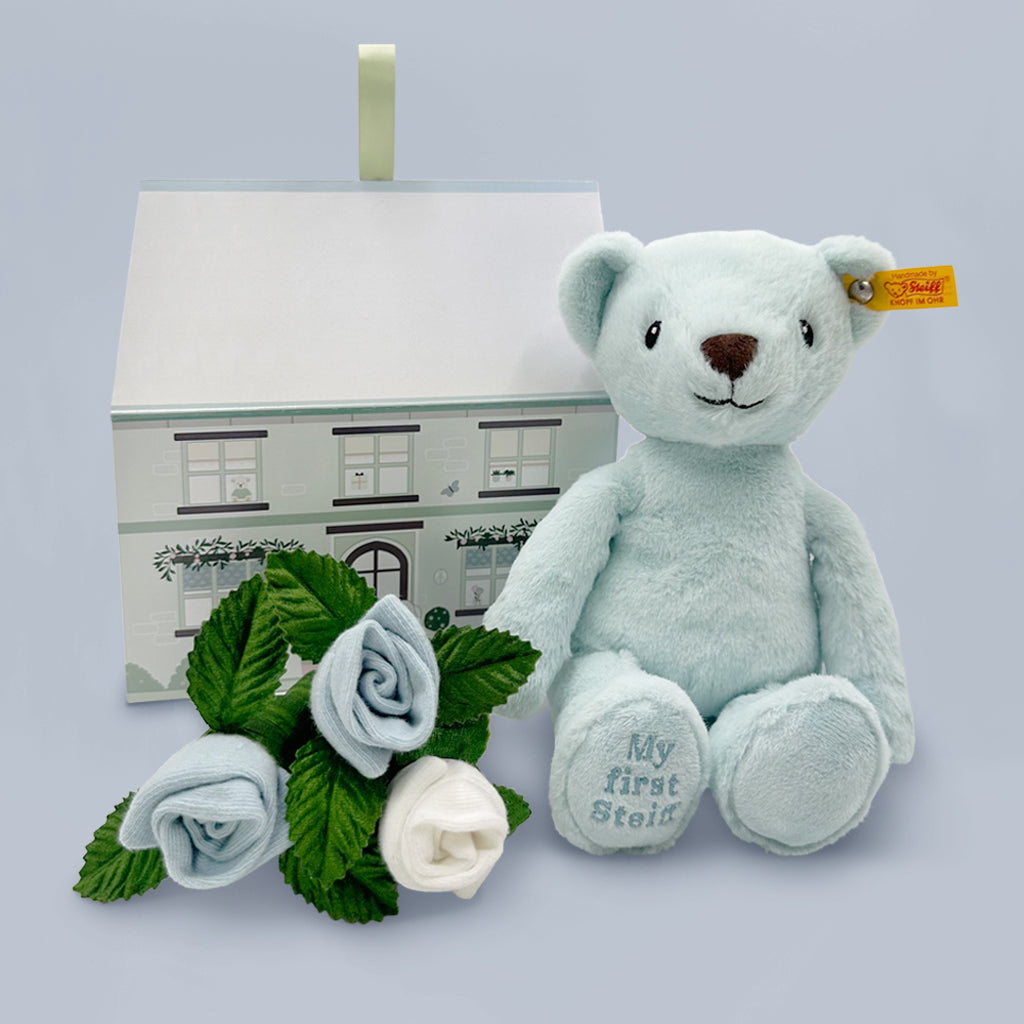 My First Steiff Gift Box, Blue | Steiff | New Baby Gifts – Babyblooms