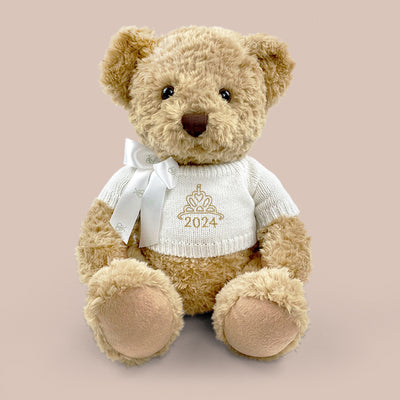 2024 Year Bear with Crown or Tiara Embroidery