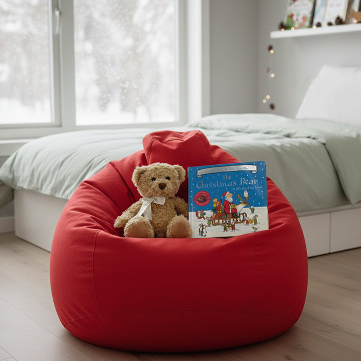 Bertie Bear Soft Toy with Christmas Bear Lift-the-Flap Board Book