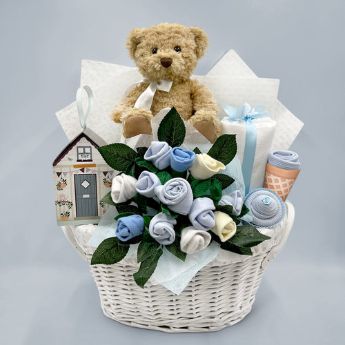 Bertie’s New Baby Boy Gift Basket