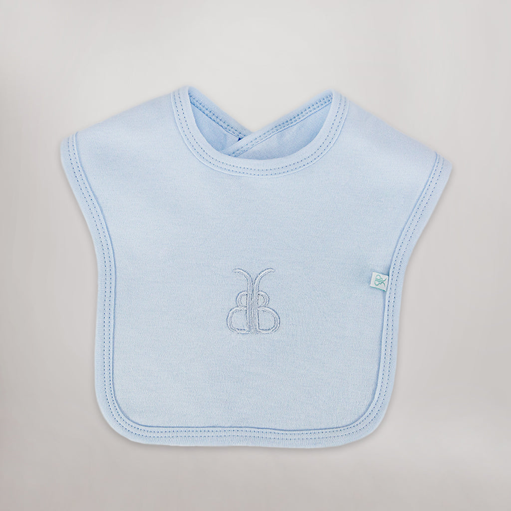 blue baby bib