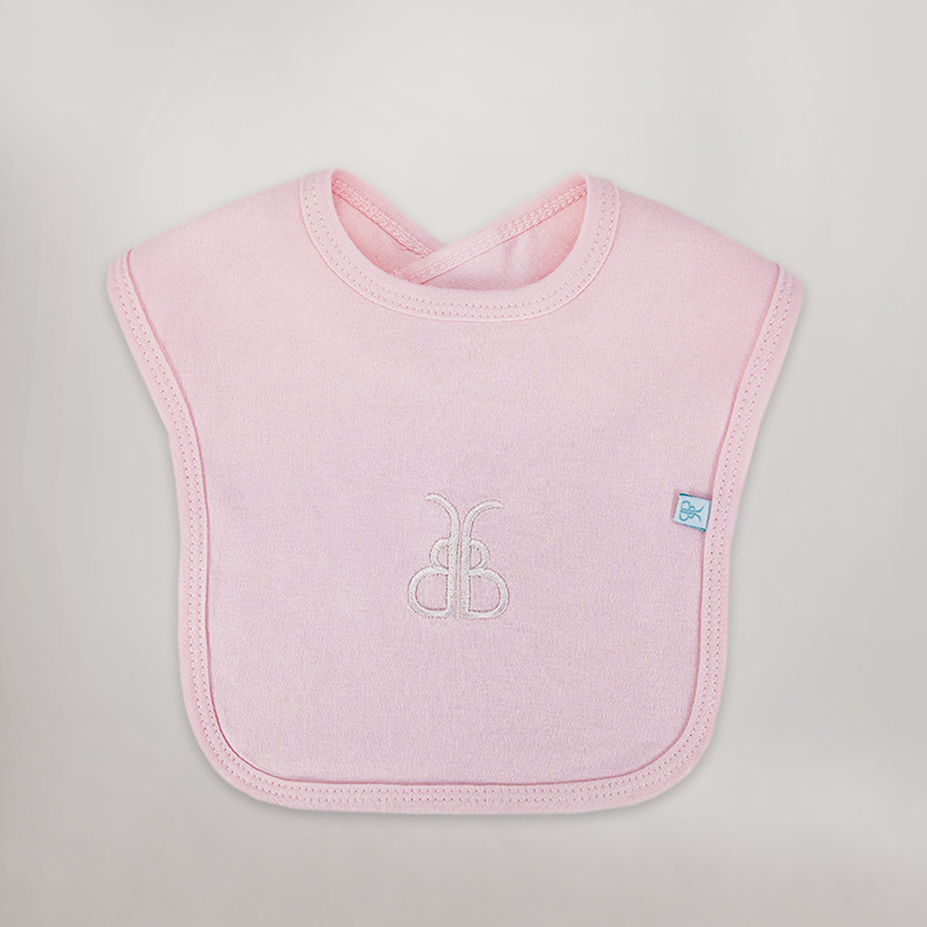 pink baby bib