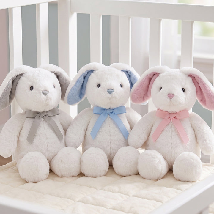 Babyblooms Little Bunny Soft Toys in Pink, Blue and Grey