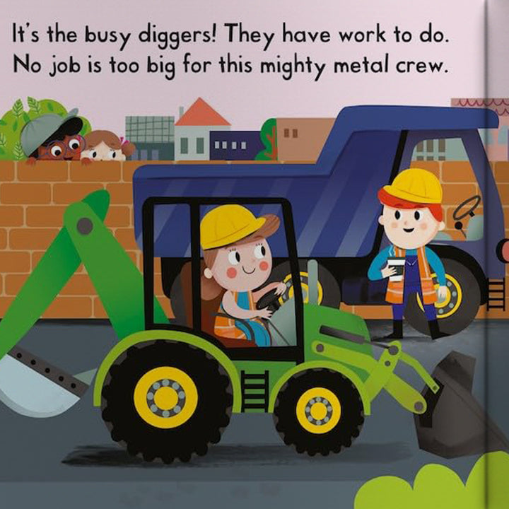Busy Diggers: A Push, Pull, Slide Board Book