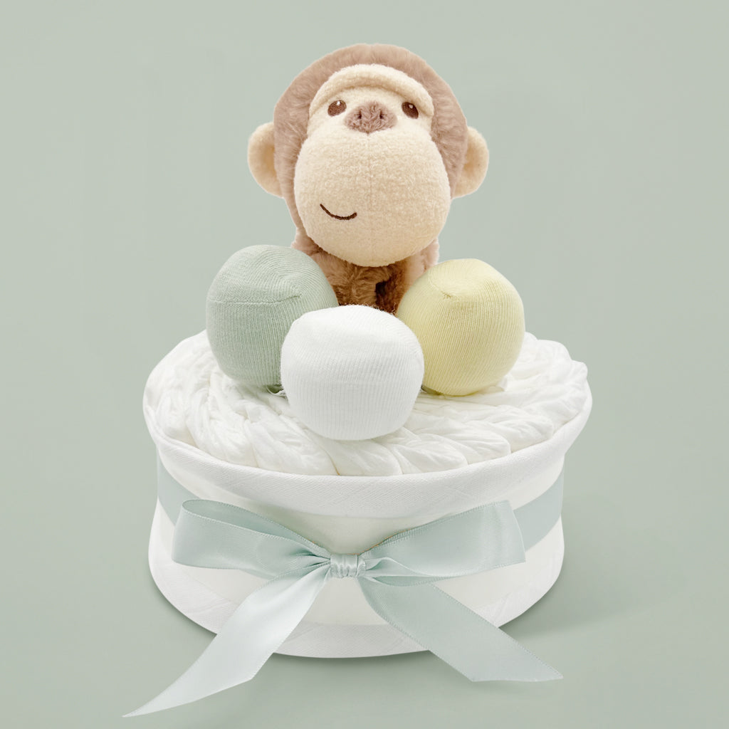 Baby Gift Morris Monkey Nappy Cake