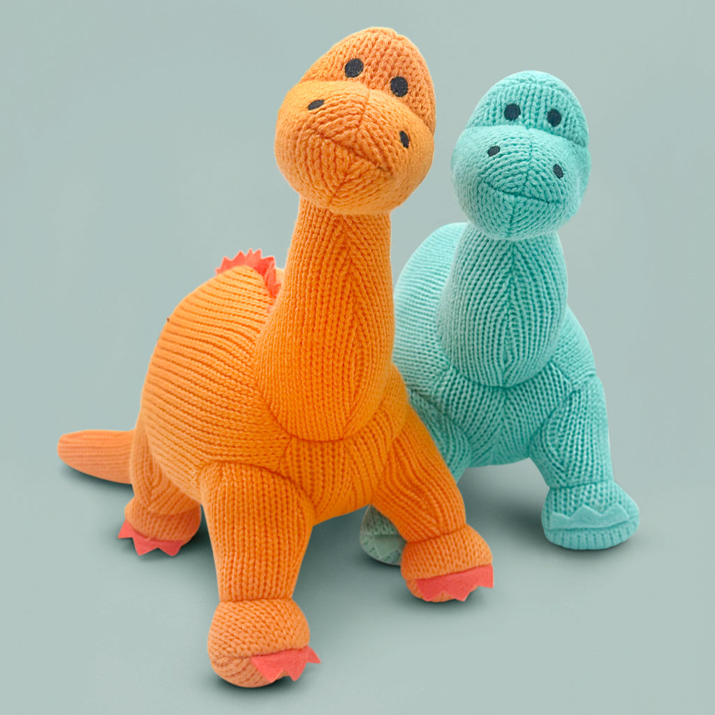 Dinosaur Soft Toy and Personalised Pyjamas, Aqua