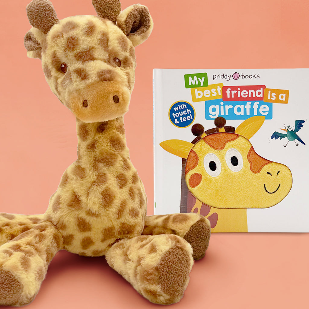 Georgie Giraffe Soft Toy with My Best Friend is a Giraffe Board Book
