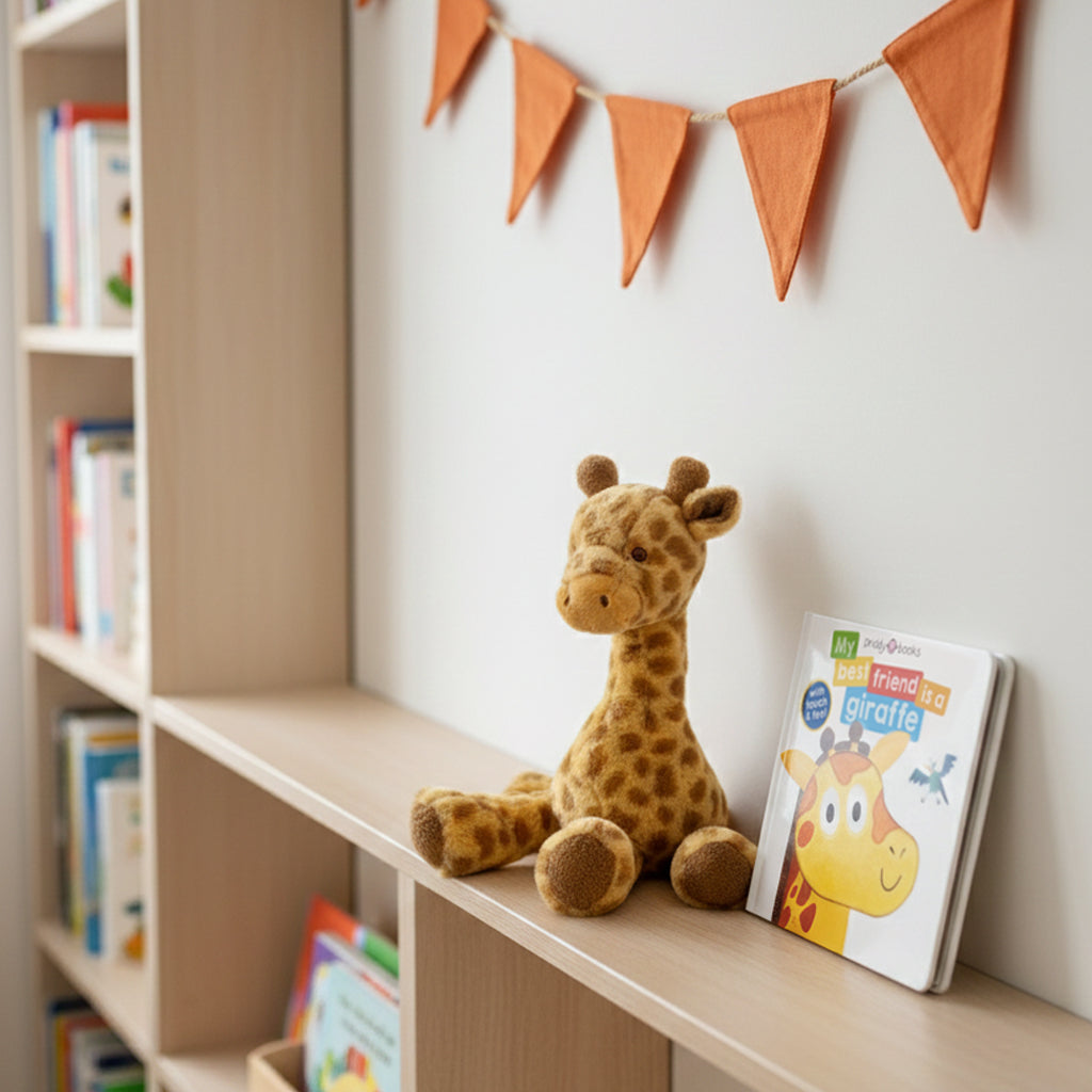 Georgie Giraffe Soft Toy with Giraffe Board Book Toddler Gift Set