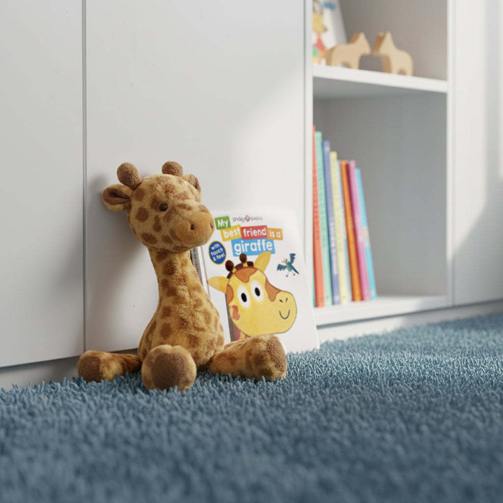 Georgie Giraffe Soft Toy with Giraffe Board Book Toddler Gift Set