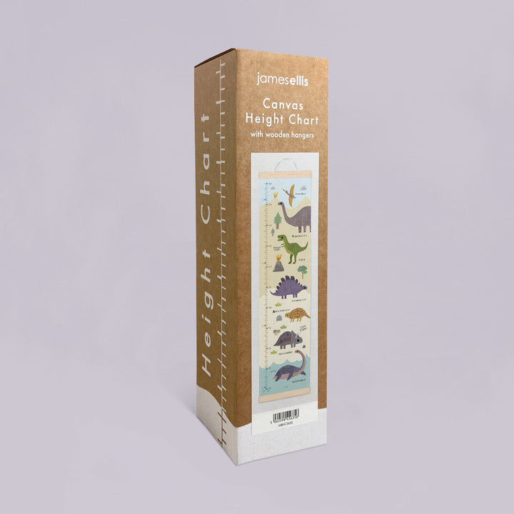 James Ellis Wooden Height Chart, Dinosaur