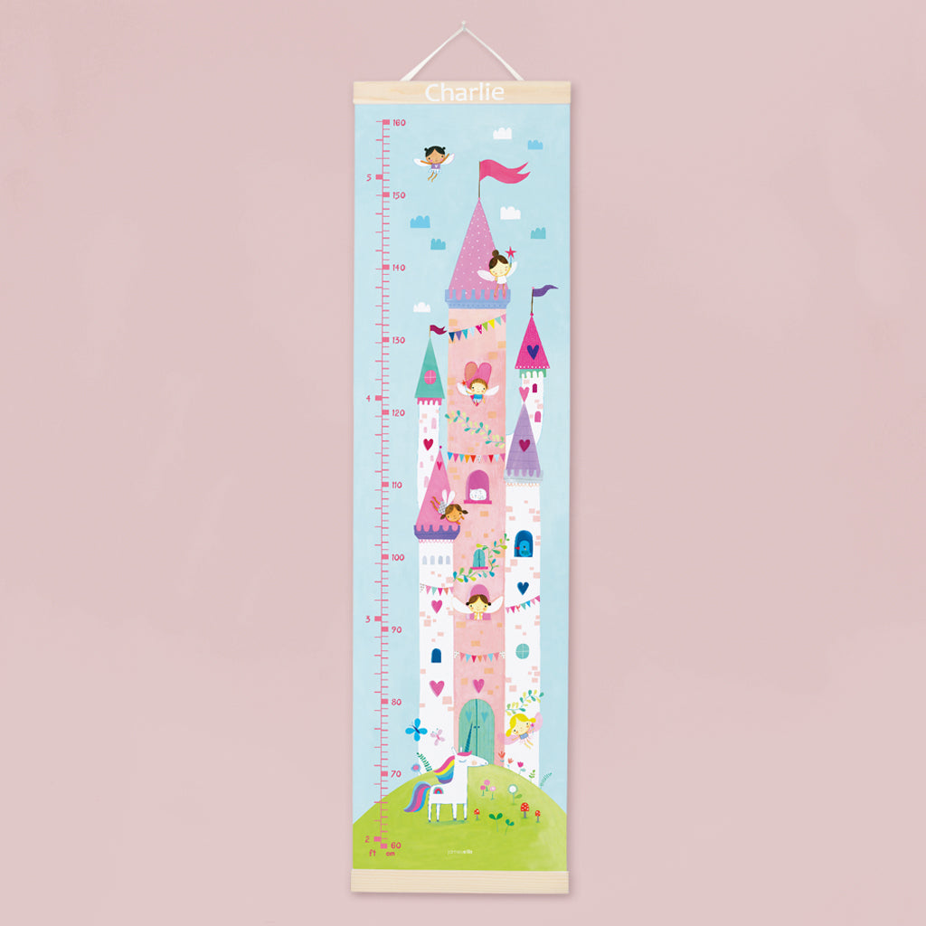 Personalised Fairy Castle Height Chart | Height Charts | Babyblooms