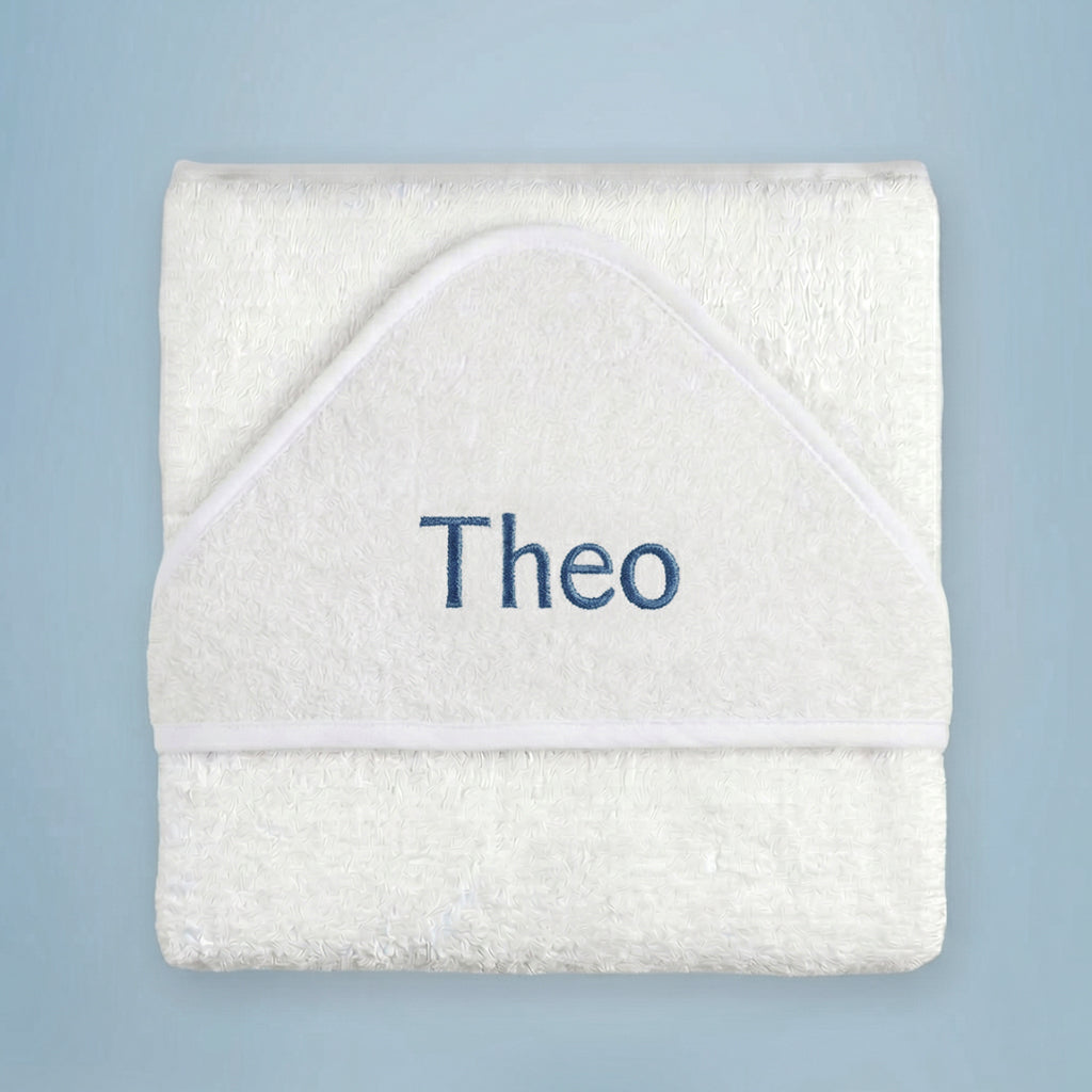 Personalised Baby Boy Hooded Towel
