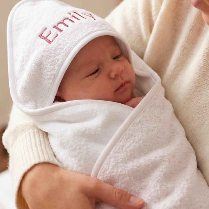 Personalised Baby Girl Hooded Towel
