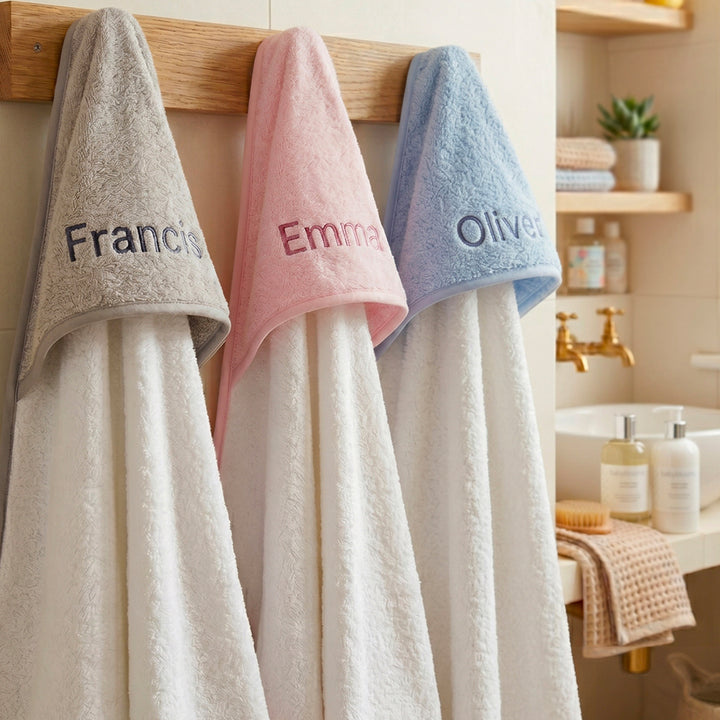 Personalised Hooded Towel 0-12 Months