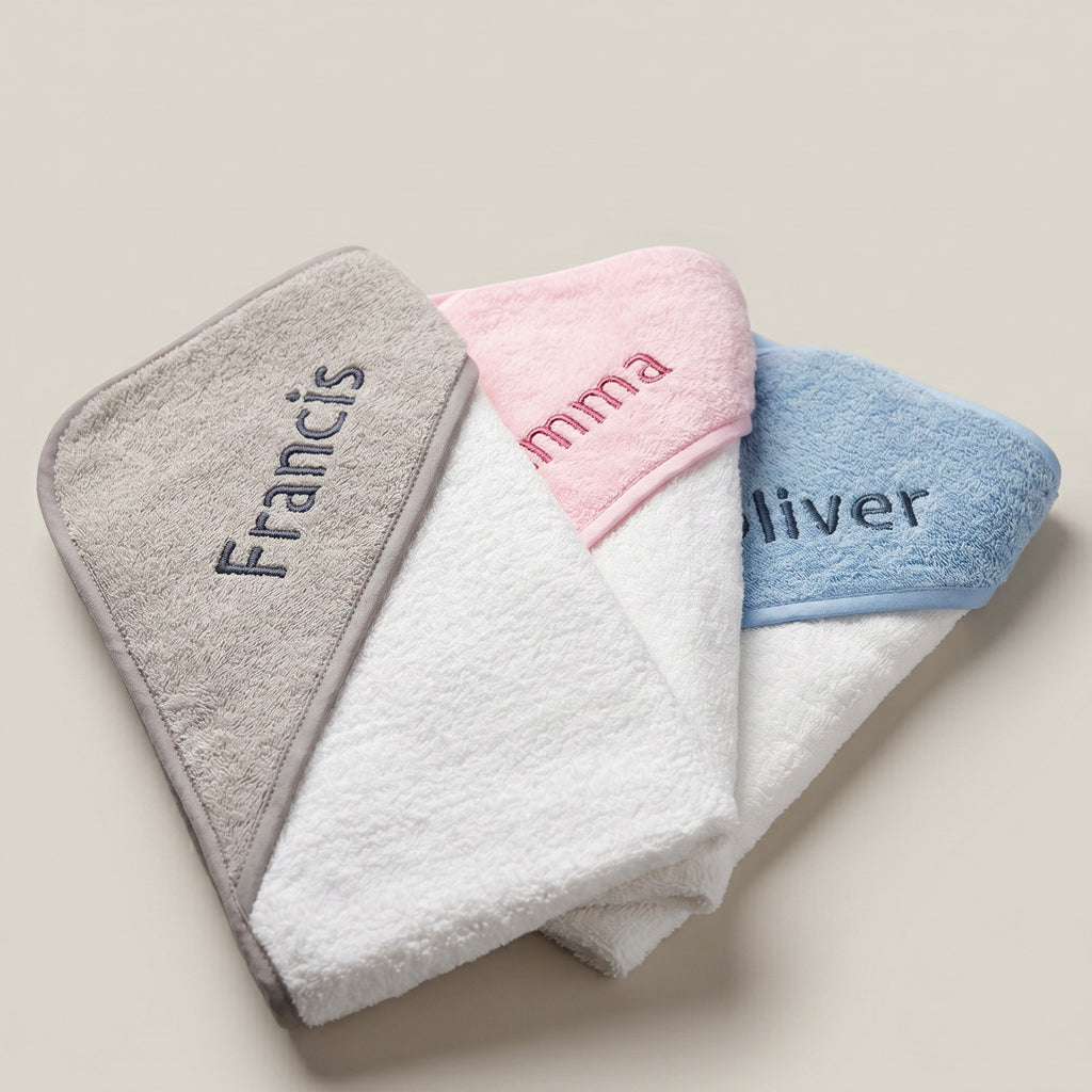 Personalised Hooded Towel 0-12 Months