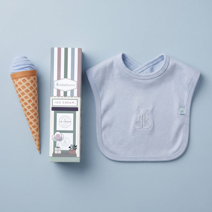 Babyblooms Ice Cream Bib, Blue