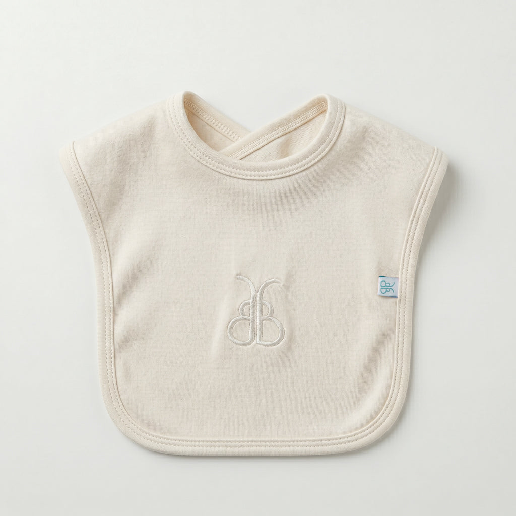 Babyblooms Ice Cream Bib, Cream