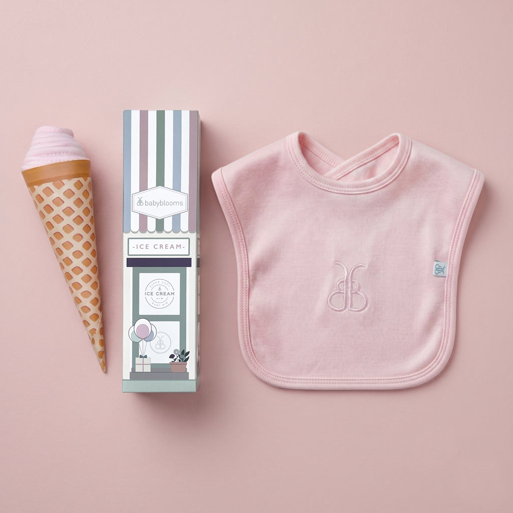 Babyblooms Ice Cream Bib, Pink
