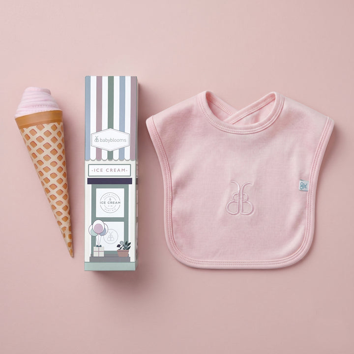 Babyblooms Ice Cream Bib, Pink