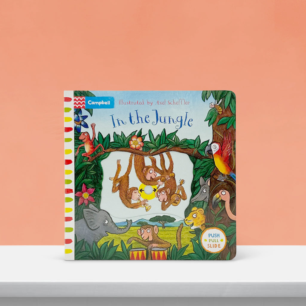 In the Jungle: A Push, Pull Slide Board Book 