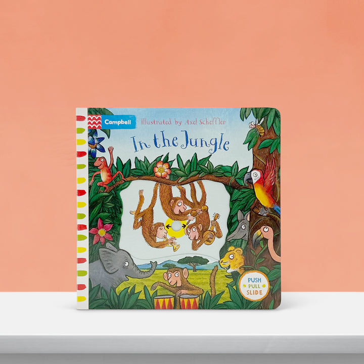 In the Jungle: A Push, Pull Slide Board Book 