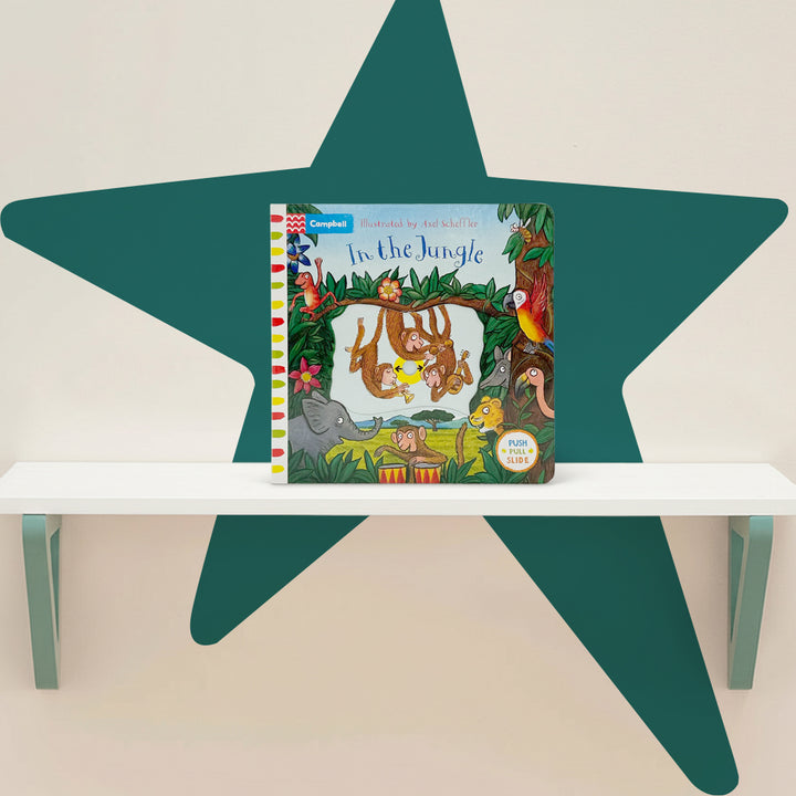 In the Jungle: A Push, Pull Slide Board Book 