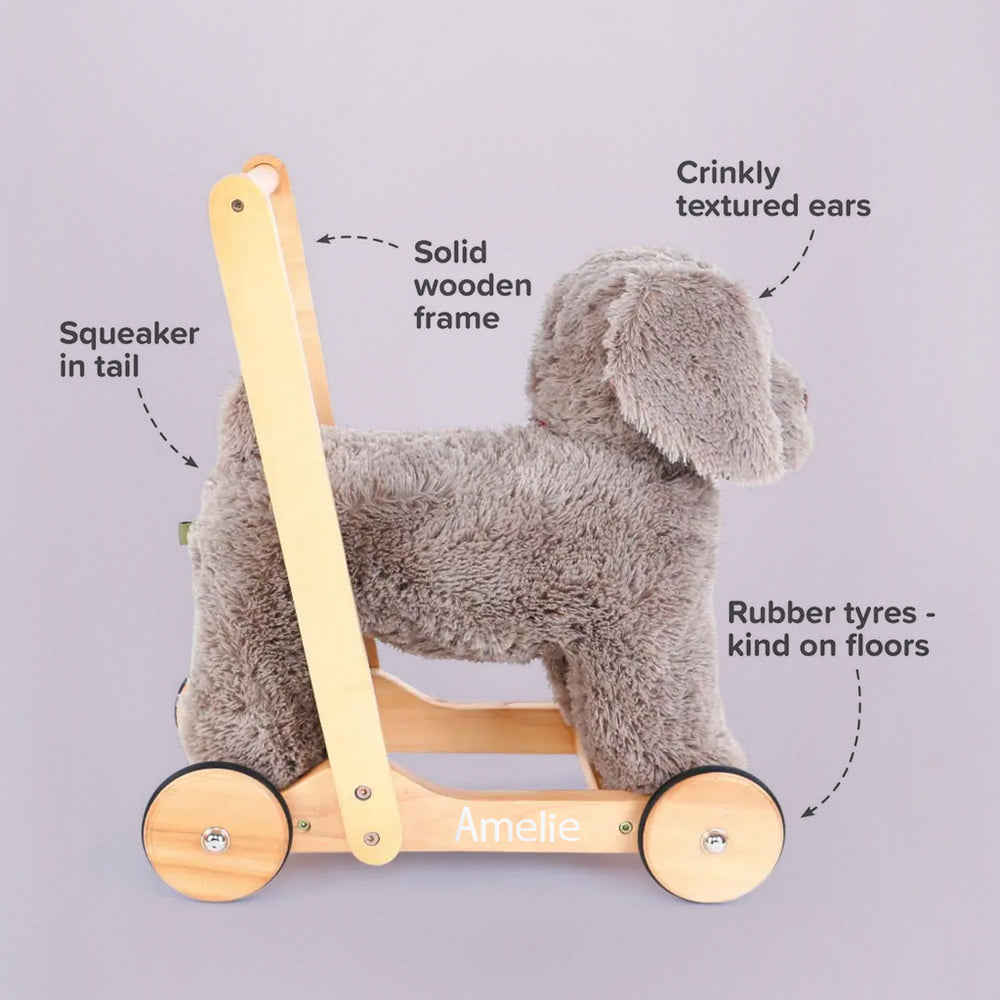 Personalised Bailey Dog Baby Walker