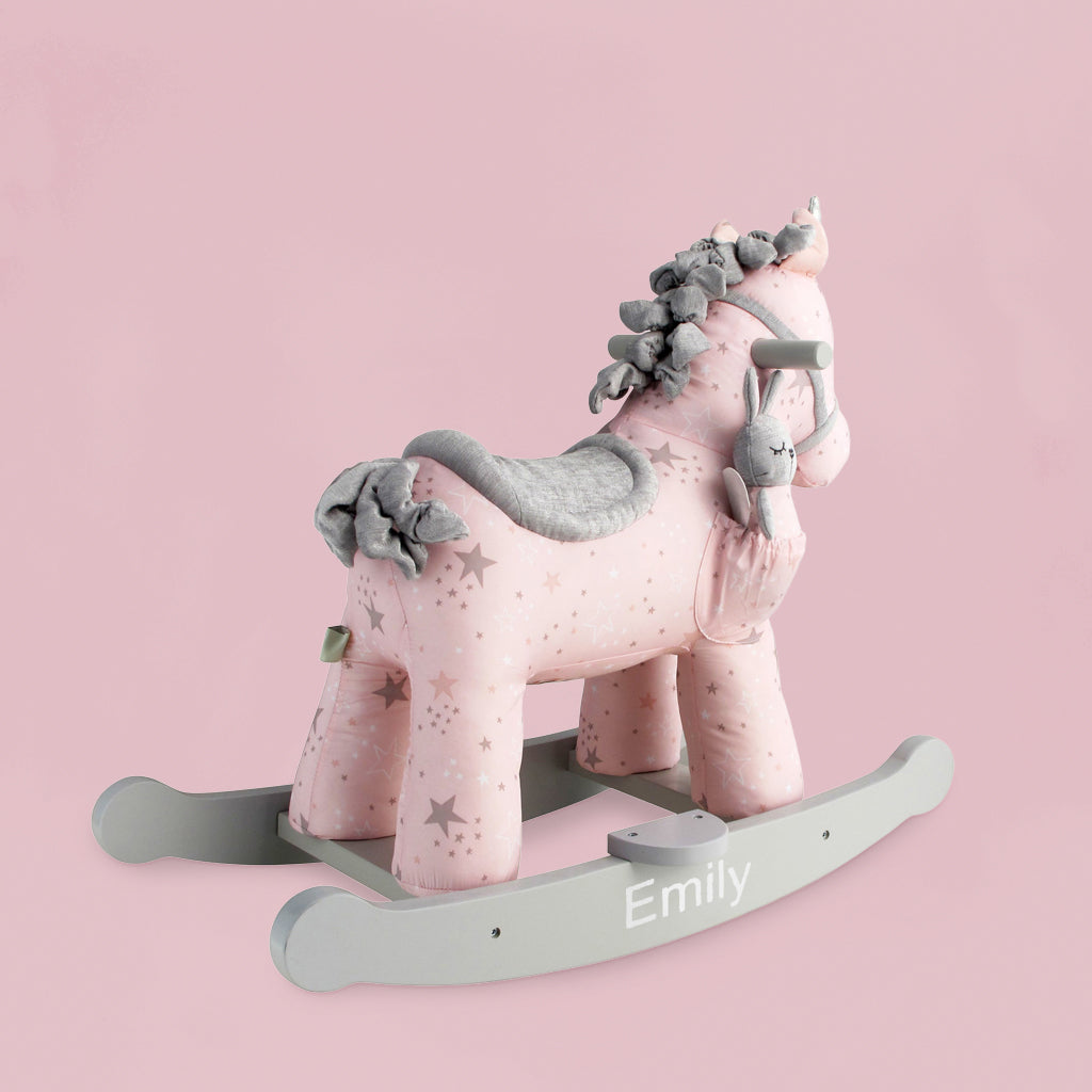 Personalised Celeste & Fae Rocking Unicorn