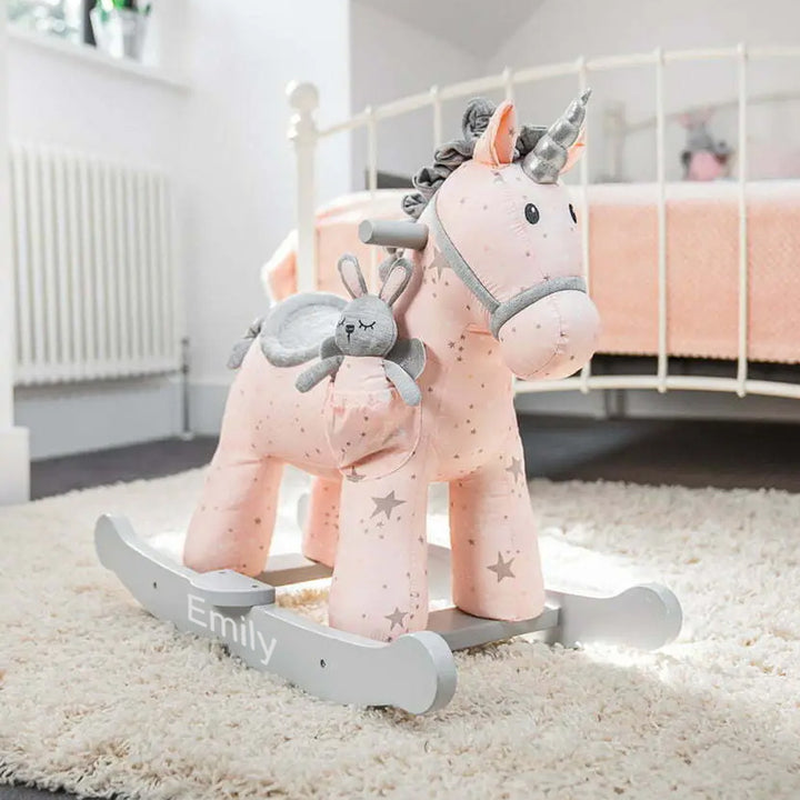 Personalised Celeste & Fae Rocking Unicorn