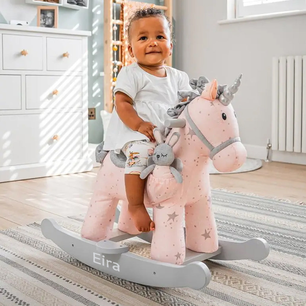 Personalised Celeste & Fae Rocking Unicorn