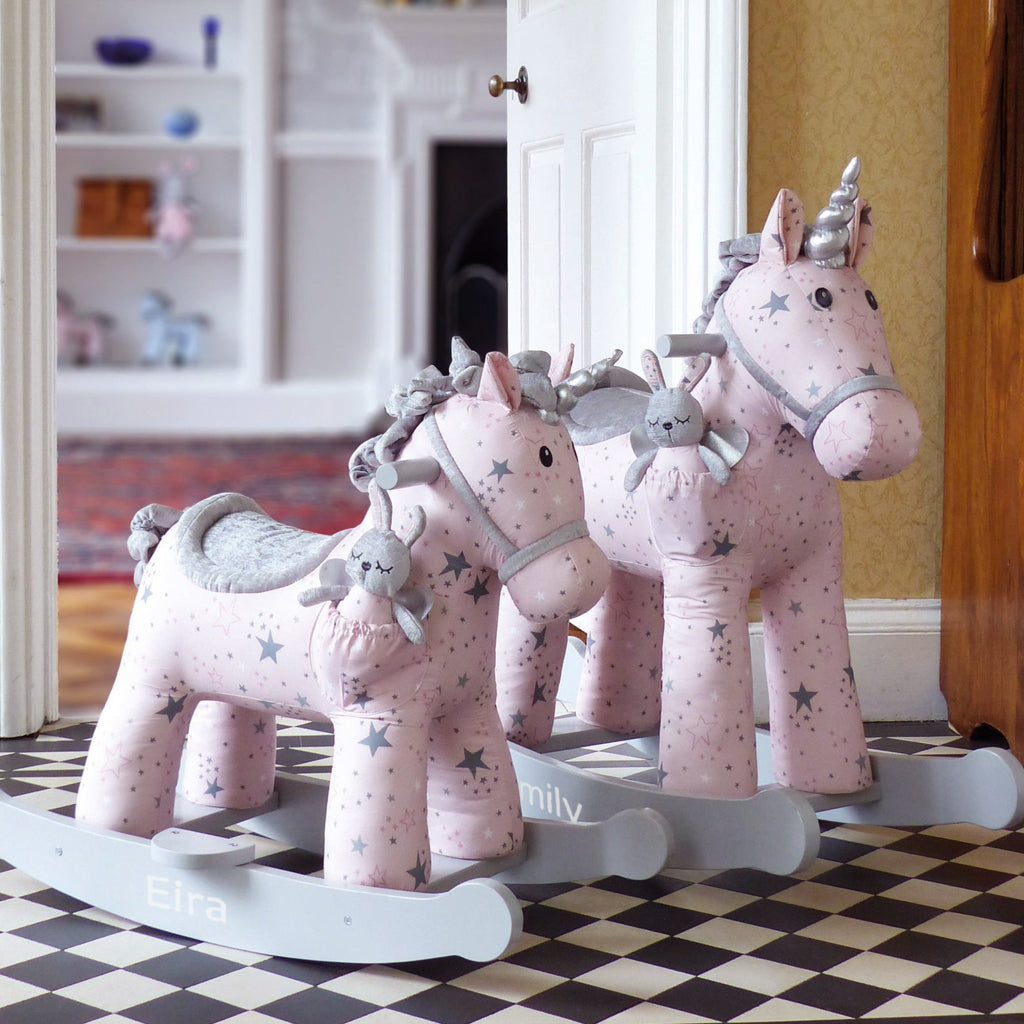 Personalised Celeste & Fae Rocking Unicorn