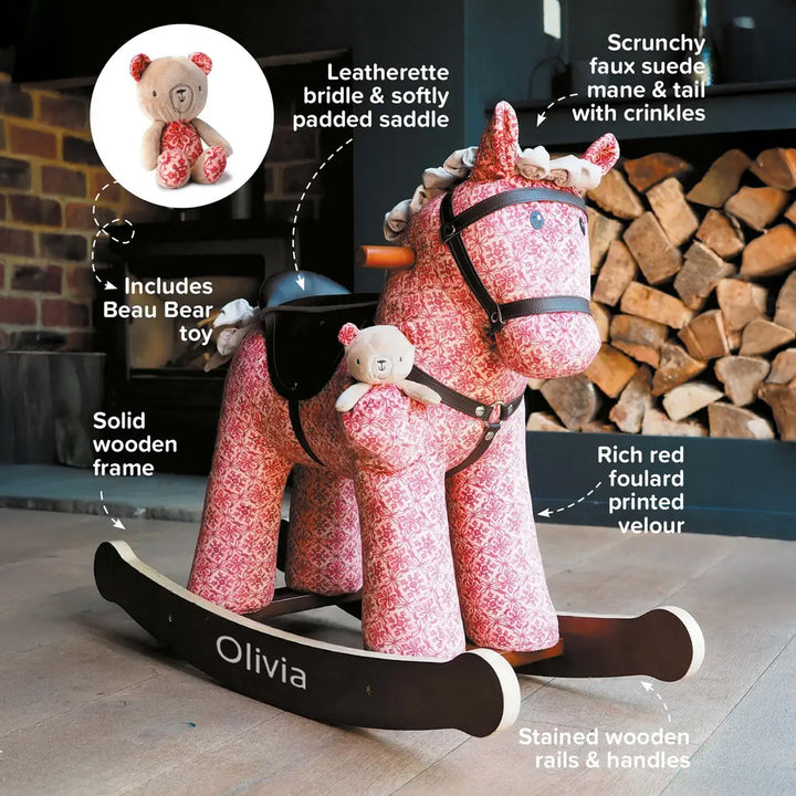 Personalised Cooper & Beau Rocking Horse