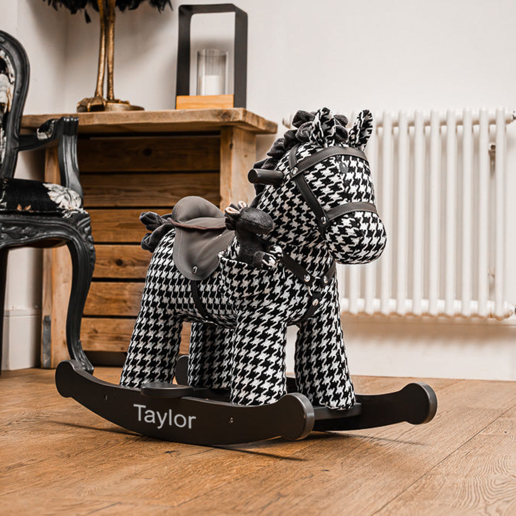 Personalised Dazzle & Jet Rocking Horse | Little Bird Told Me – Babyblooms