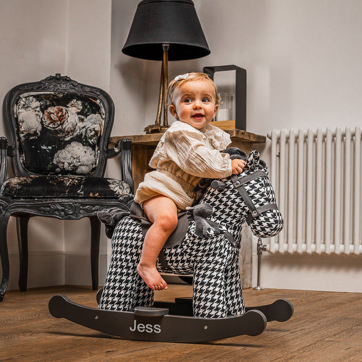 Personalised Dazzle & Jet Rocking Horse