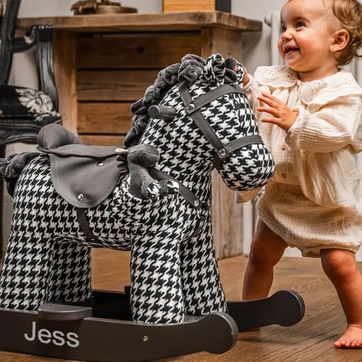 Personalised Dazzle & Jet Rocking Horse