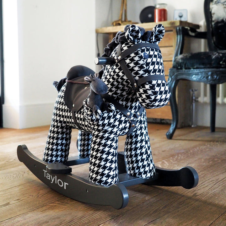 Personalised Dazzle & Jet Rocking Horse