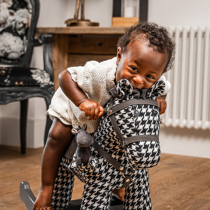 Personalised Dazzle & Jet Rocking Horse