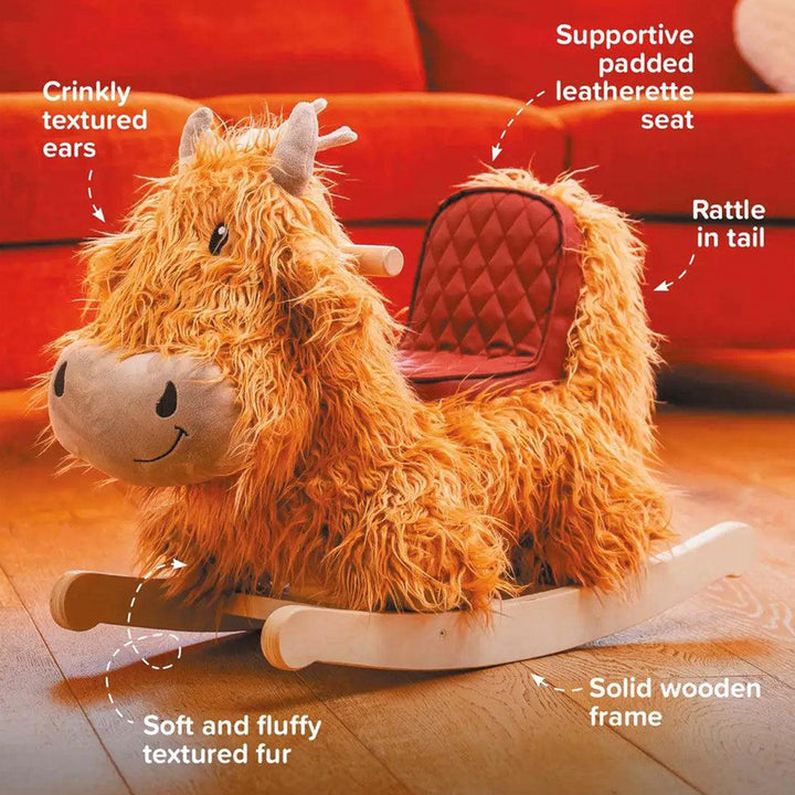 Personalised Hubert Rocking Highland Cow