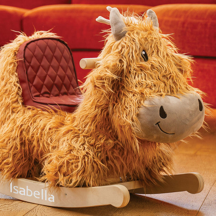 Personalised Hubert Rocking Highland Cow