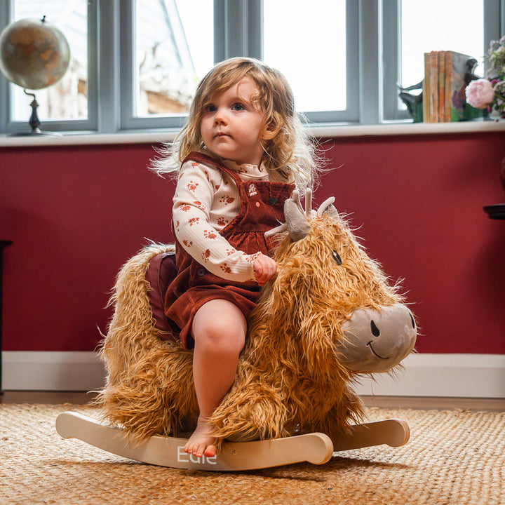 Personalised Hubert Rocking Highland Cow