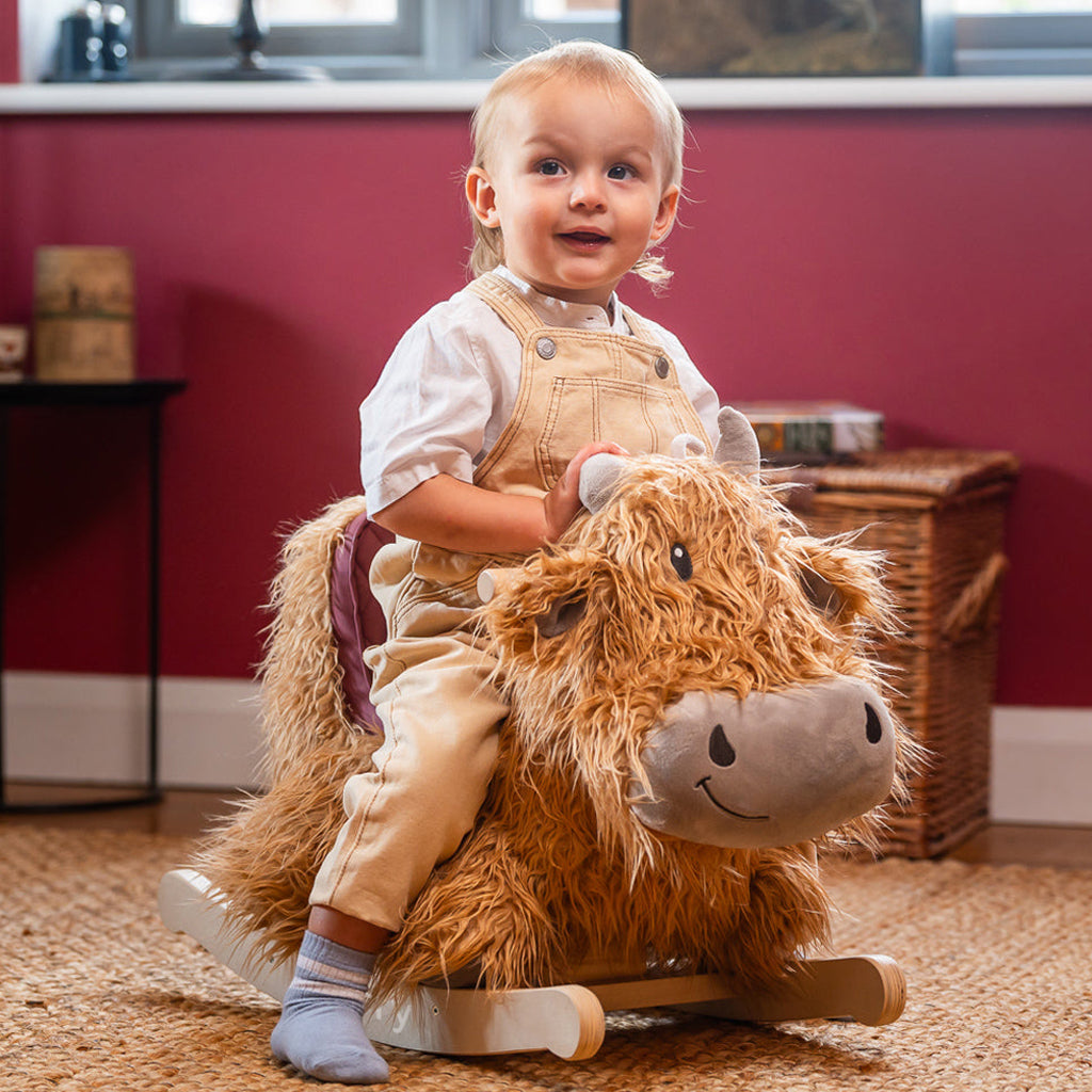 Personalised Hubert Rocking Highland Cow
