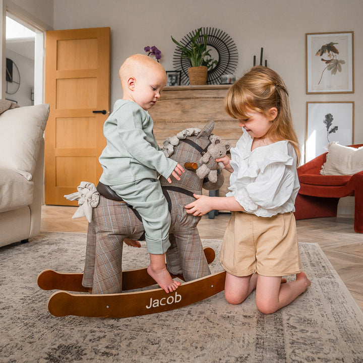 Personalised Jasper & Blake Rocking Horse