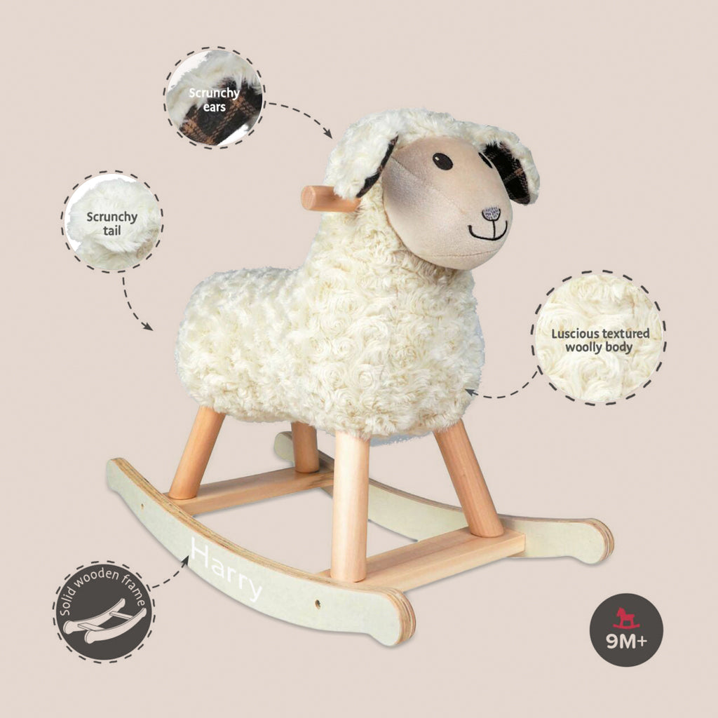 Personalised Lambert Rocking Sheep