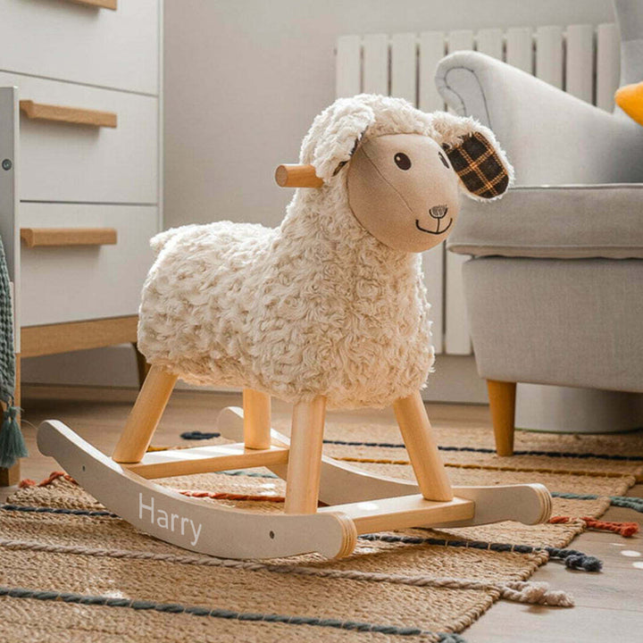 Sheep Rocking Toys Personalised Lambert Rocking Sheep | Little Bird Told Me | Babyblooms