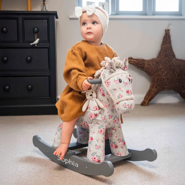 Personalised Lily & Rose Rocking Horse