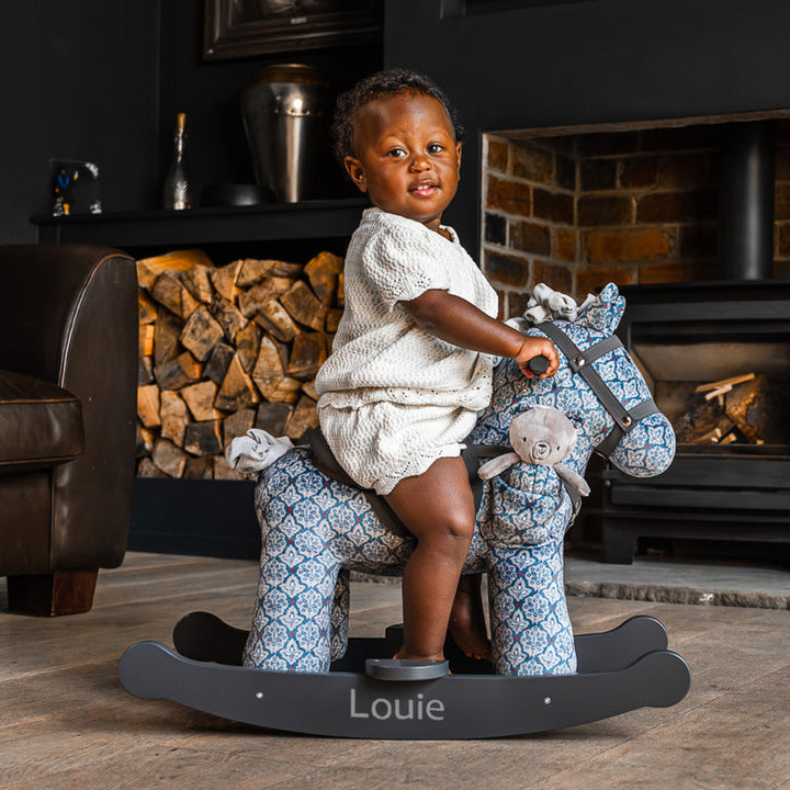 Personalised Louie & Duke Rocking Horse